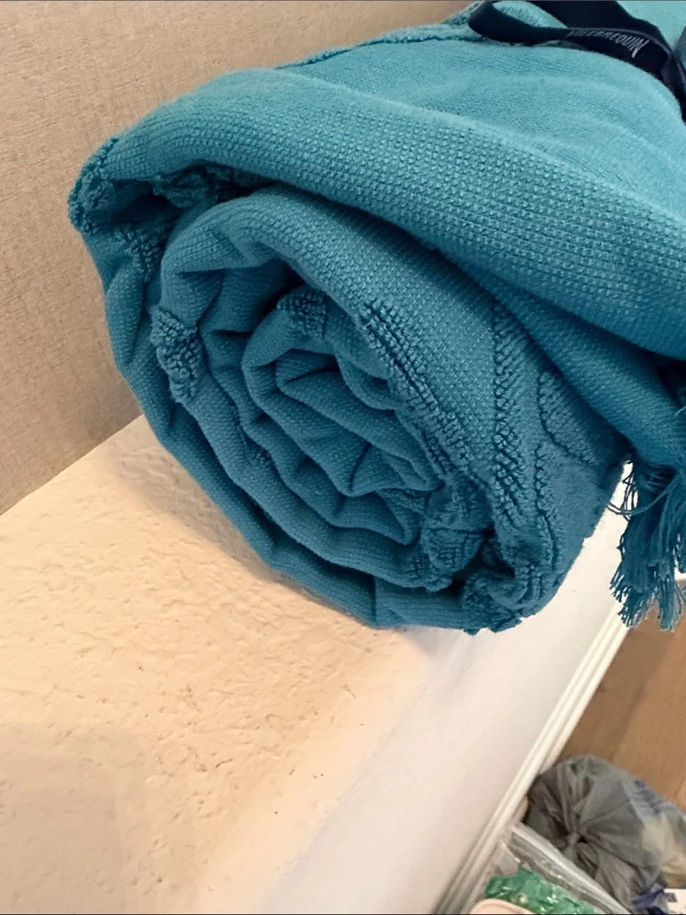 Vilebrequin Teal Blue Turtle Motif Beach Towel nwt